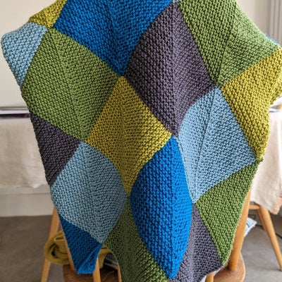 Domino blanket knitting kit - double knit – Knit One Kits