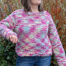 Load image into Gallery viewer, Super chunky jumper 100% wool knitting kit