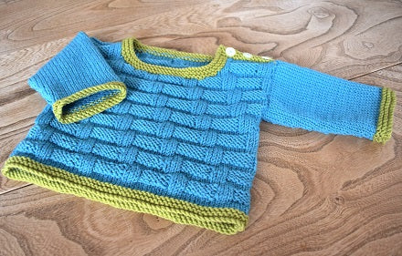 Baby sweater cheap design pattern